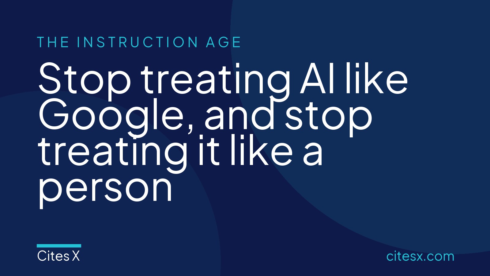 Stop treating AI like Google, and stop treating it like a person