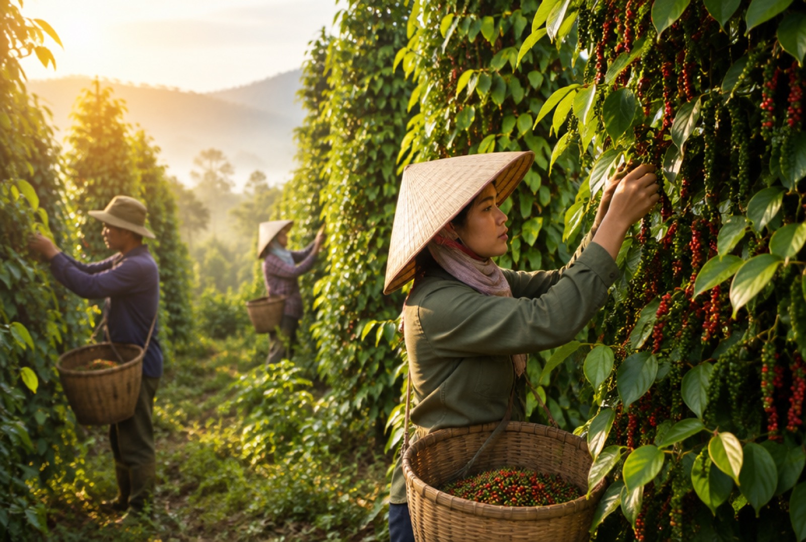Photography: real fields, real farmers, morning light