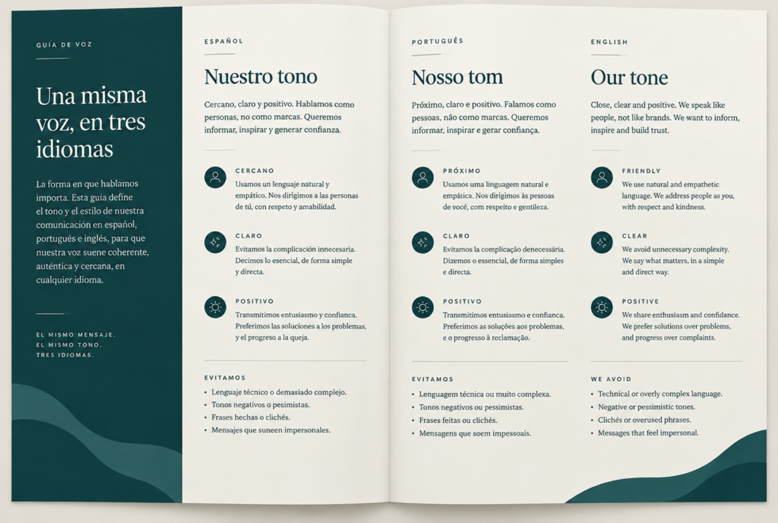 One brand, three languages