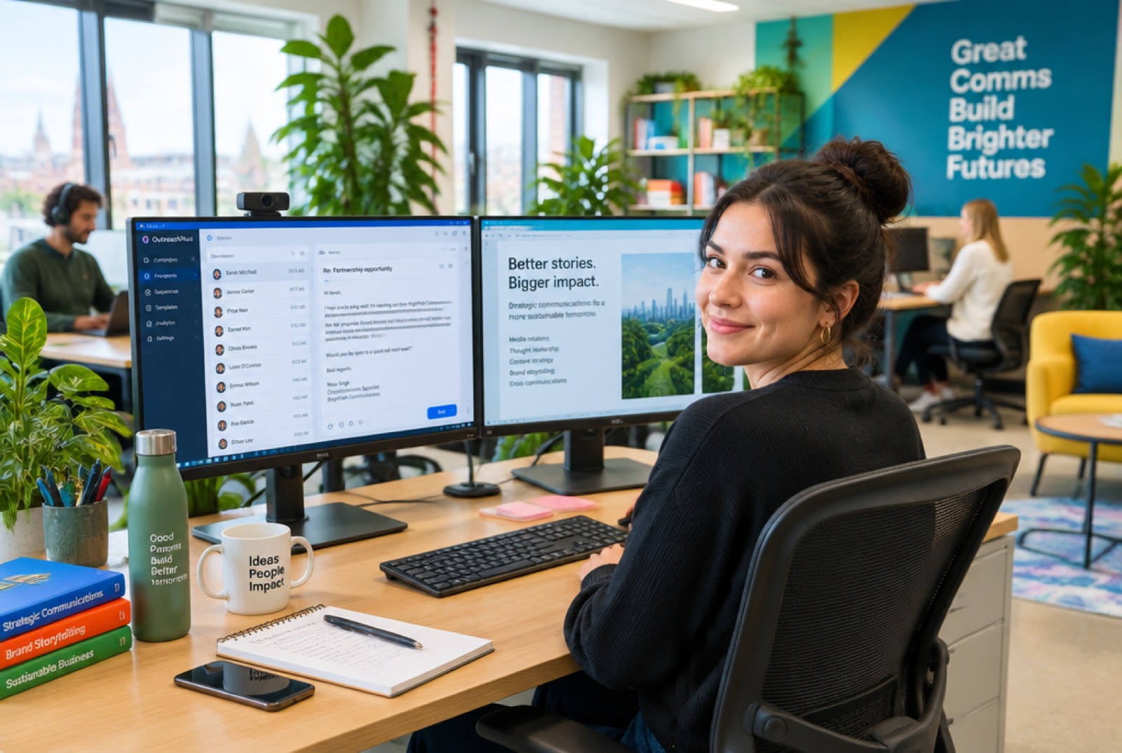 The right desks, on message